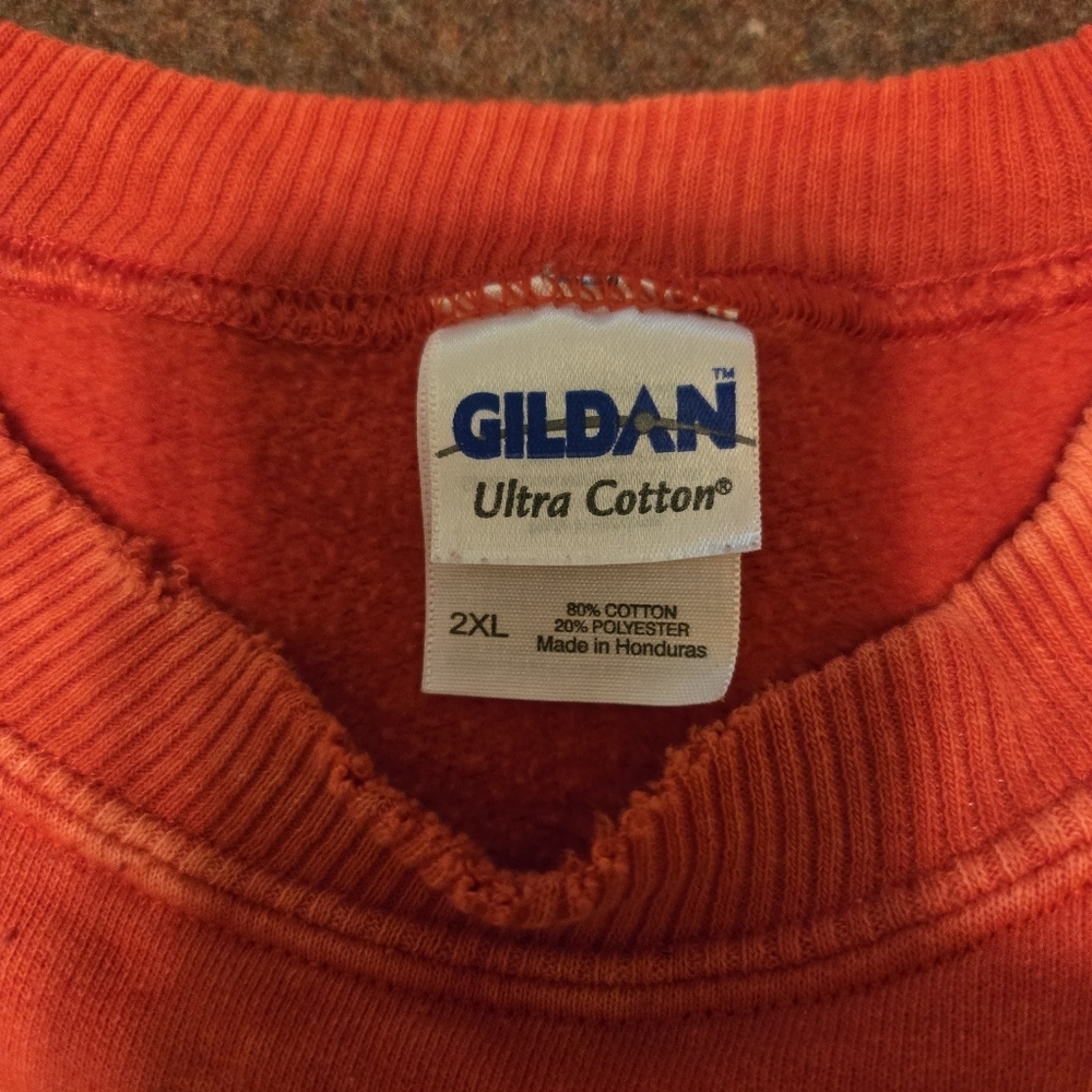 Vintage 1990s Men's Stone Aged Rockwear Crewneck Sweatshirt Distressed Size 2XL - Picture 2 of 13